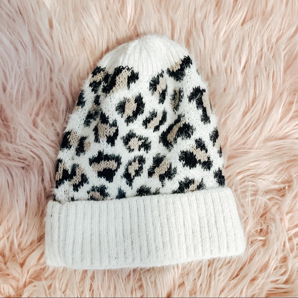 SOLD!! LEOPARD BEANIE